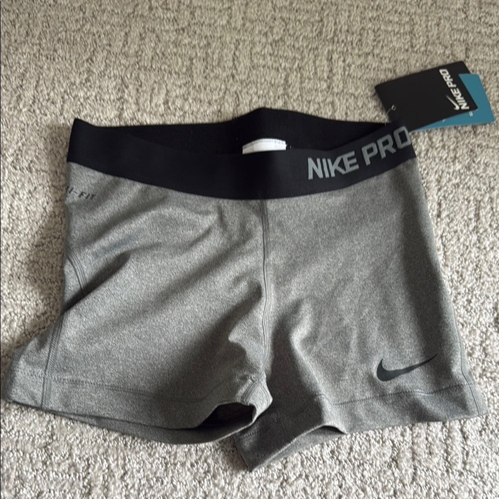 Nike Women's Gray Pro Shorts